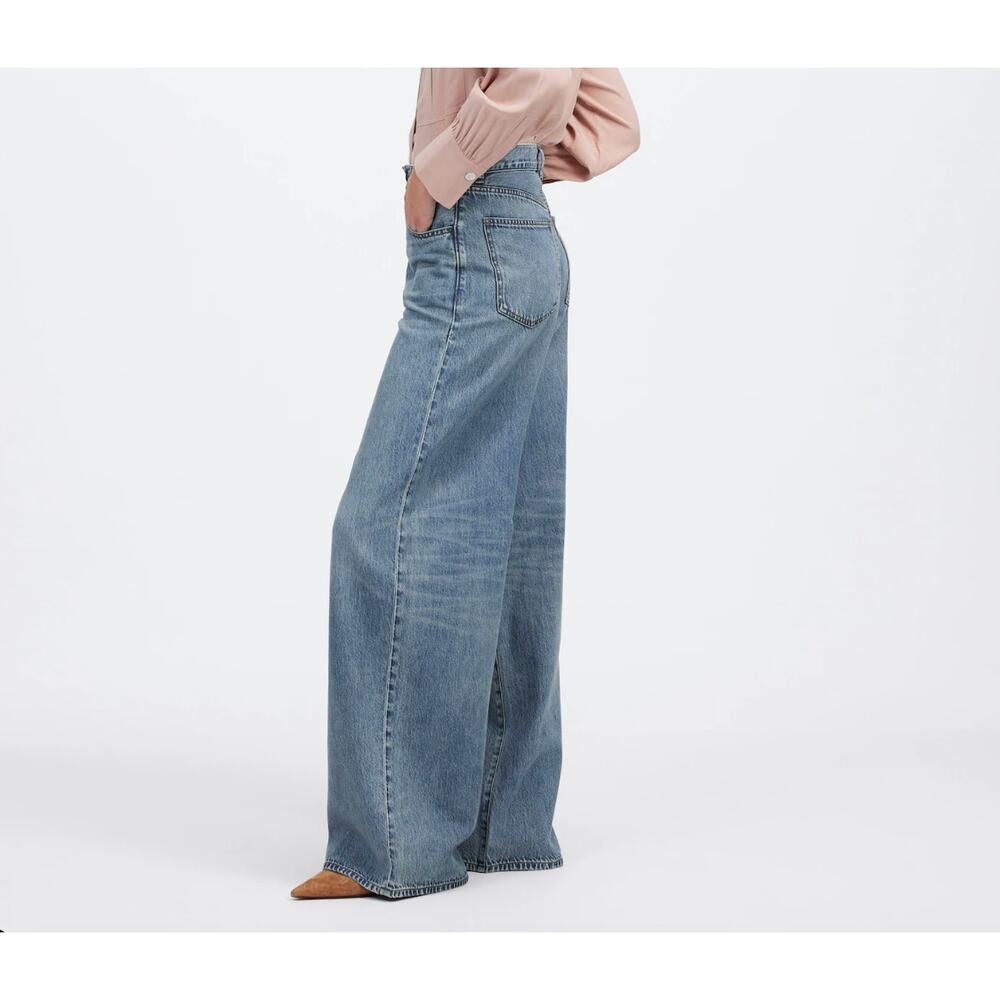 Madewell Petite Superwide Leg Jeans Airy Denim Edition 26P - Picture 3 of 7